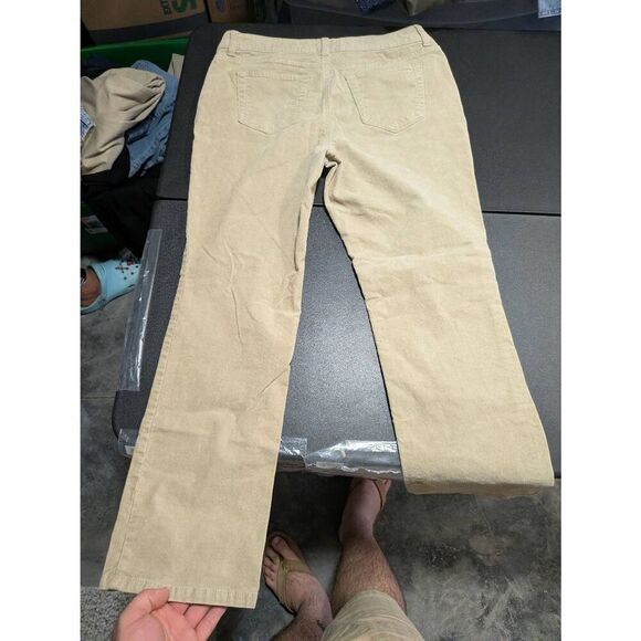 St Johns Bay Corduroy Jeans Brown Straight Leg Women's  12P - Picture 6 of 8